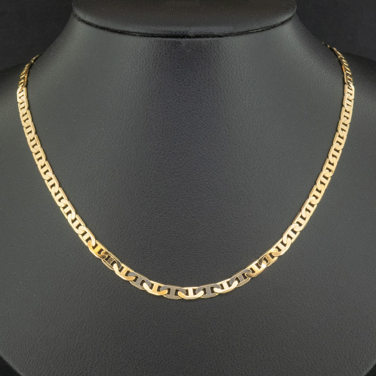 9ct Yellow Gold 19 Inch Scroll Chain Necklace 10g