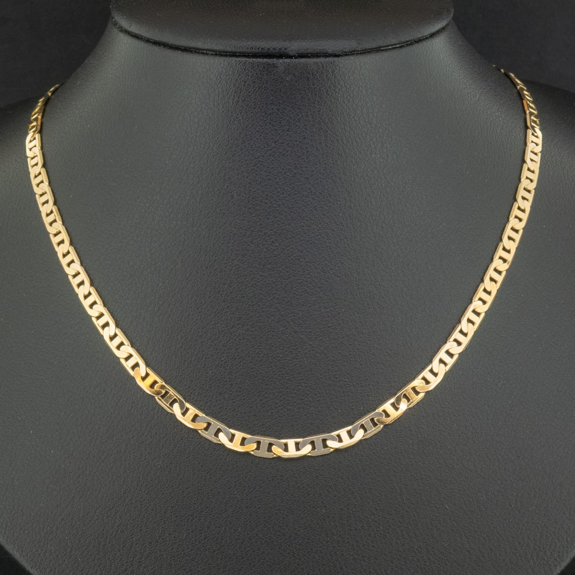 9ct Yellow Gold 19 Inch Scroll Chain Necklace 10g
