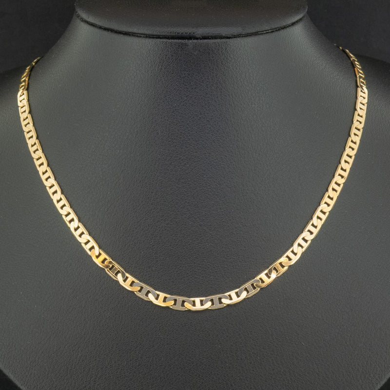 9ct Yellow Gold 19 Inch Scroll Chain Necklace 10g