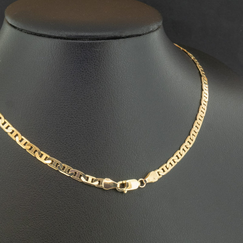 9ct Yellow Gold 19 Inch Scroll Chain Necklace 10g