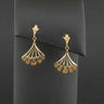 9ct Yellow Gold Shell Drop Earrings 1.7g