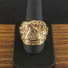 9ct Yellow Gold Heavy Saddle Ring Size Z+1 25.2g