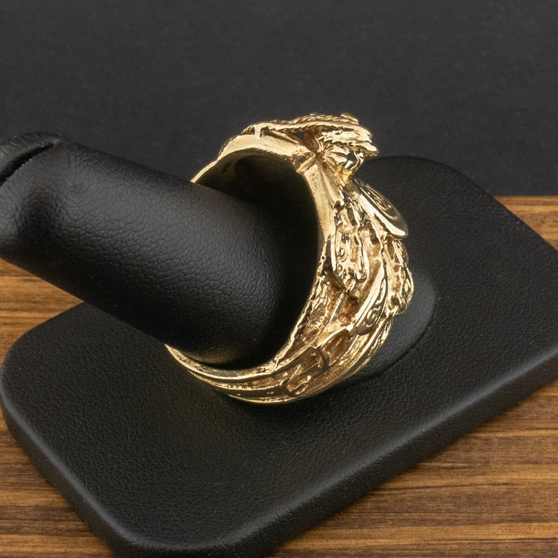 9ct Yellow Gold Heavy Saddle Ring Size Z+1 25.2g