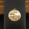 9ct Yellow Gold Double Sided Cubic Zirconia St Christopher Pendant 5.3g