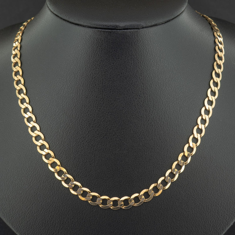 9ct Yellow Gold 18 Inch Curb Chain Necklace 12.3g