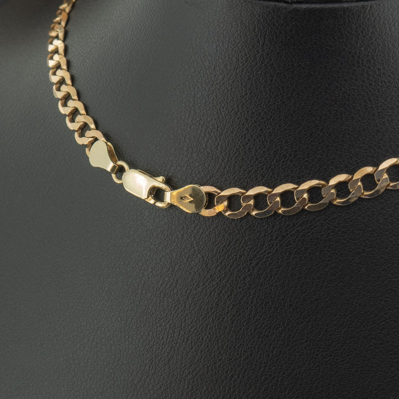 9ct Yellow Gold 18 Inch Curb Chain Necklace 12.3g