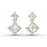 2.5ct Asscher Drop Earrings