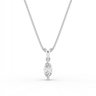 Marquise Cut Diamond Solitaire Pendant Necklace