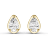 Pear Cut Diamond 4 Claw Bezel Stud Earrings