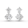 2.5ct Round Cut Drop Earrings