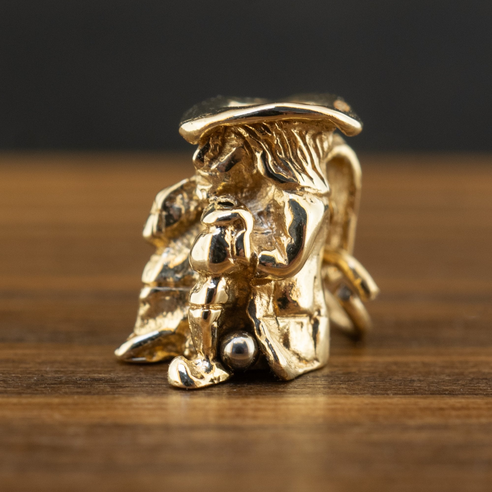 9ct Yellow Gold Tankard Toby Jug Charm 2.5g