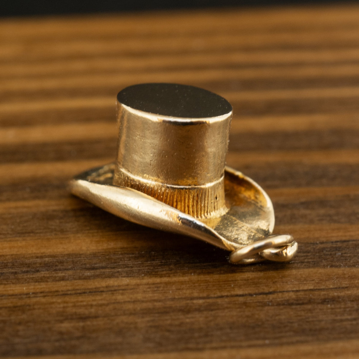 9ct Yellow Gold Top Hat Charm 2.6g