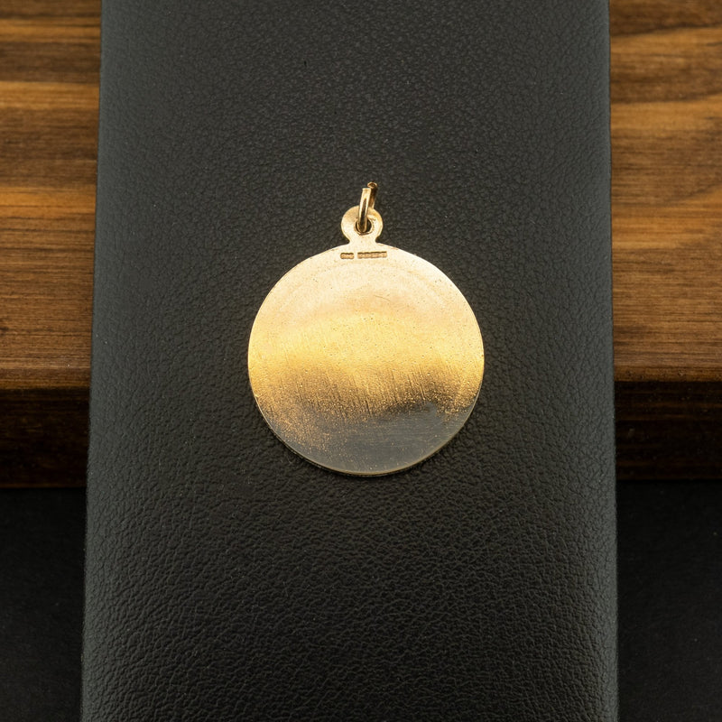 9ct Yellow Gold St Christopher Pendant 3.8g