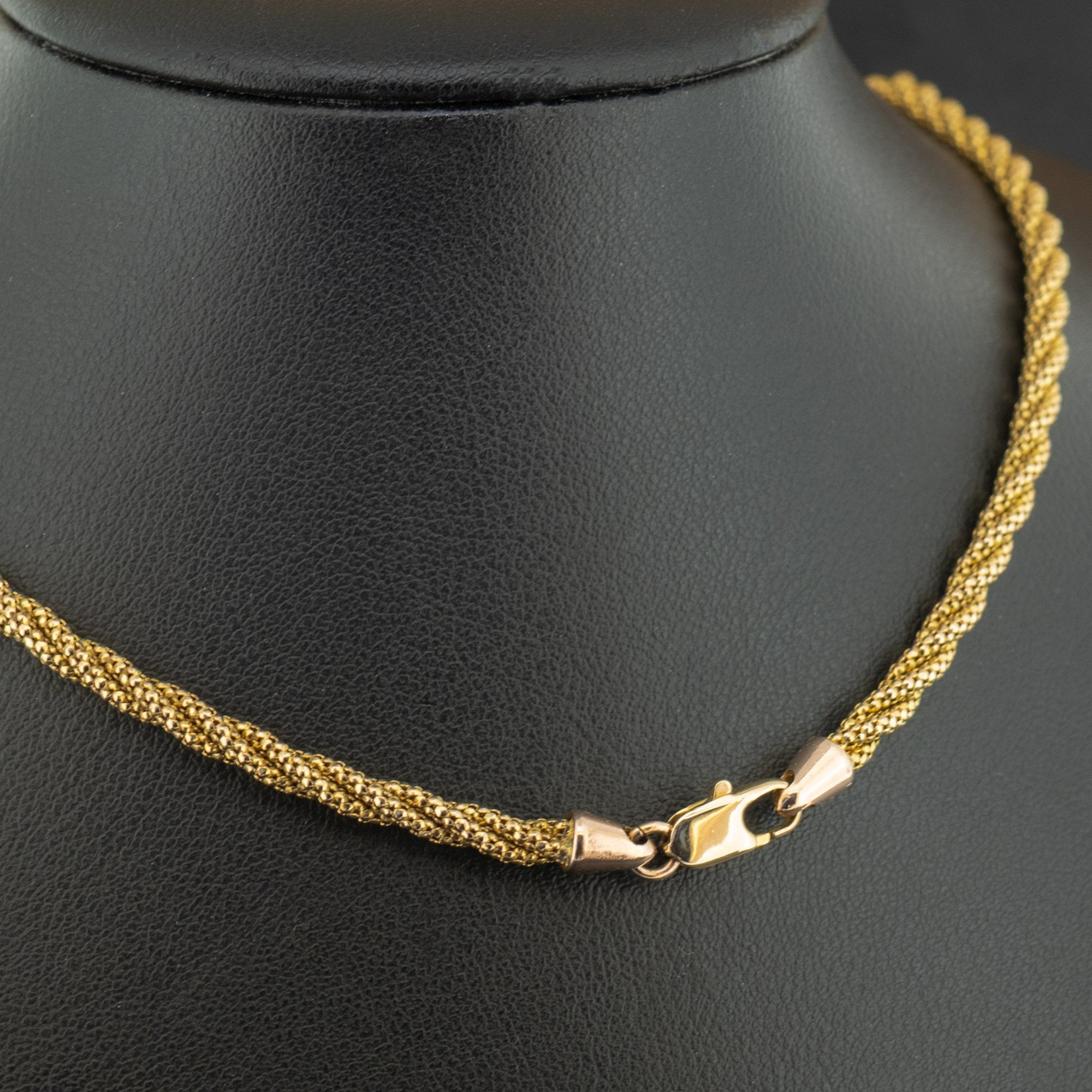 9ct Yellow Gold 18 Inch Twist Chain Necklace 10.9g