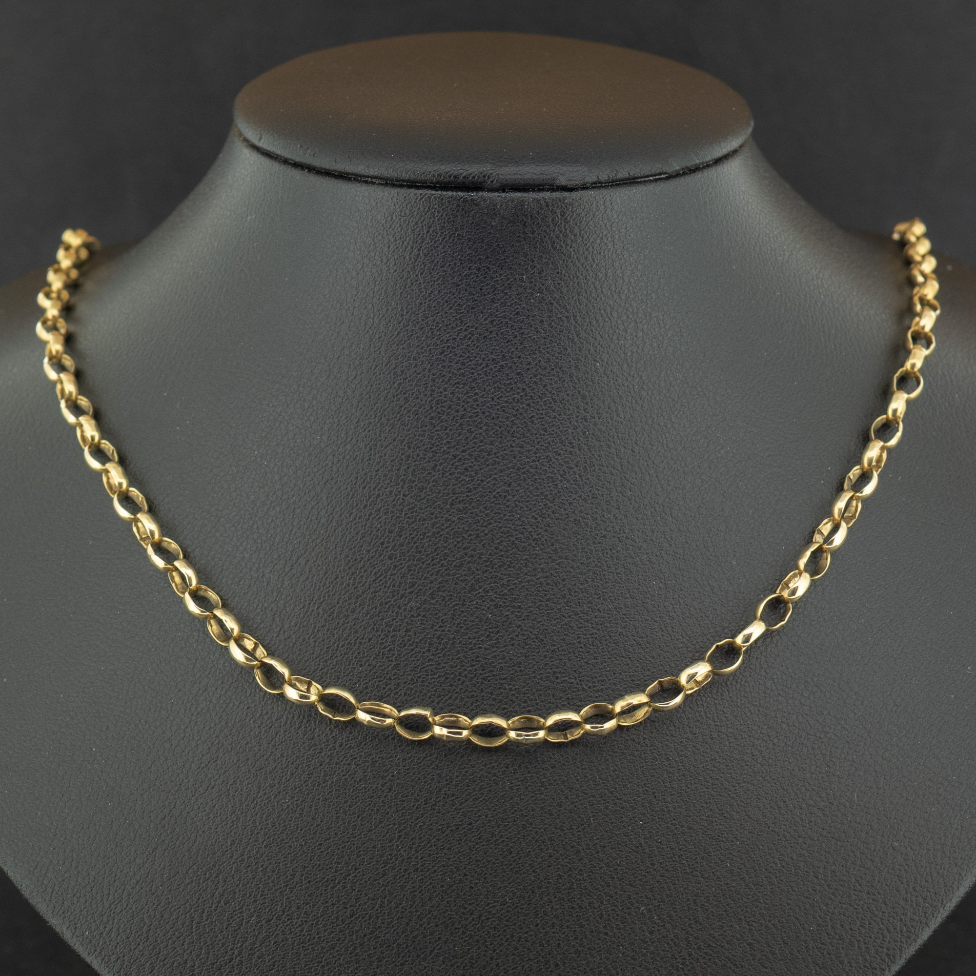 9ct Yellow Gold 27 Inch Belcher Chain Necklace 14.7g