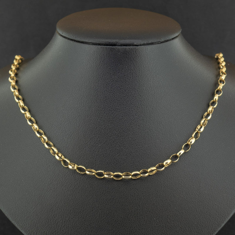 9ct Yellow Gold 27 Inch Belcher Chain Necklace 14.7g