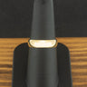 18ct Yellow Gold Plain D Shape Band Ring Size N 1/2 3.5g