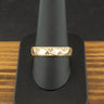 9ct Yellow Gold Milgrain Patterned Band Ring Size T 7.1g
