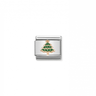 Charm, Composable Link, Rose Gold Christmas Tree