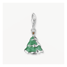 Silver Christmas Tree Charm Pendant