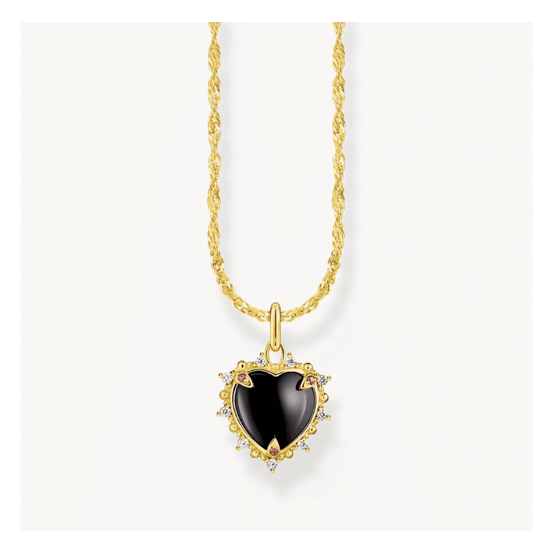 Gold-Plated Necklace with Pendant Heart Romance
