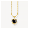 Gold-Plated Necklace with Pendant Heart Romance