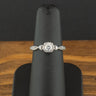 9ct White Gold 0.33ct Diamond Cluster Ring Size K 1.5g