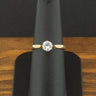 18ct Yellow Gold 0.50ct Diamond Solitaire Ring Size N 3.3g