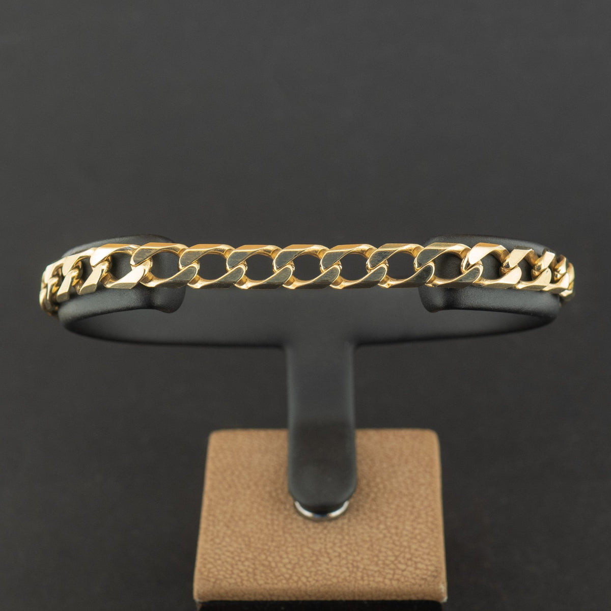 9ct Yellow Gold 8.75 Inch Curb Chain Bracelet 14.9g
