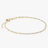 Charm Bracelet Figaro Design Gold-Plated