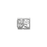 Composable Classic Link, Clover, White CZ
