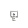 Composable Classic Link, CZ Letter E Pendant