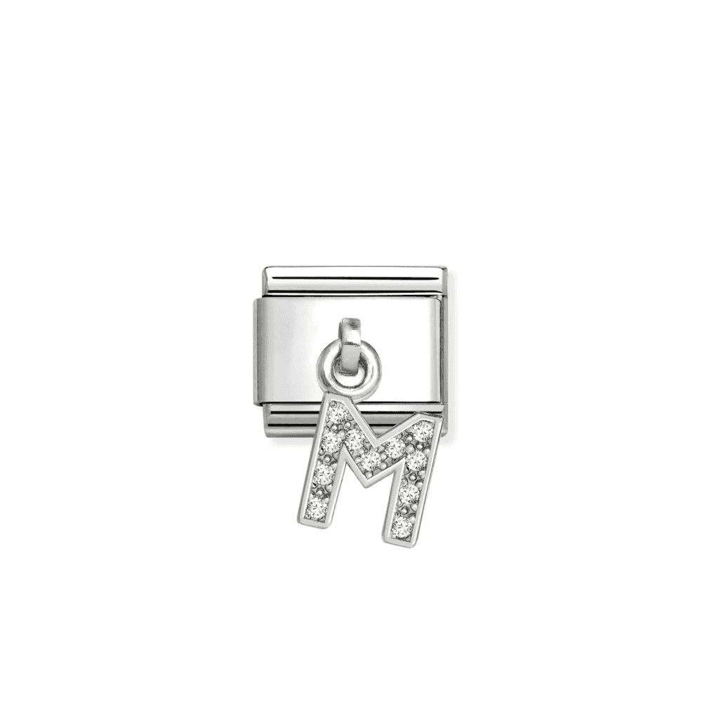 Composable Classic Link, CZ Letter M Pendant