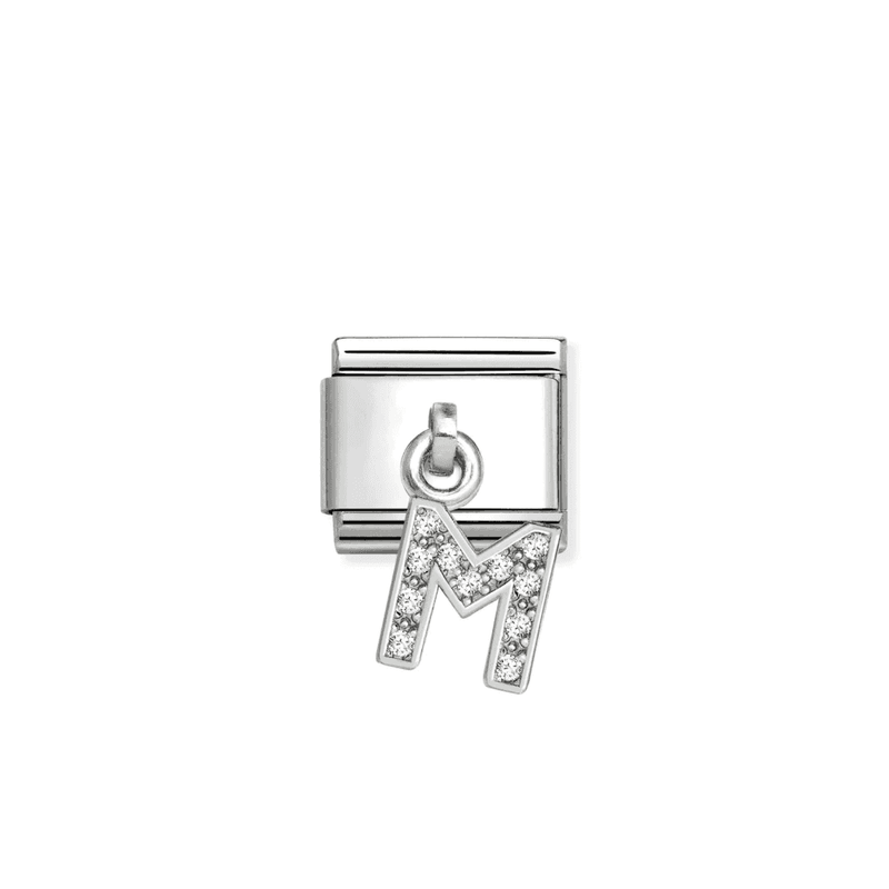 Composable Classic Link, CZ Letter M Pendant