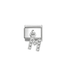 Composable Classic Link, CZ Letter M Pendant