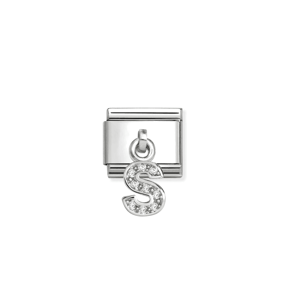 Composable Classic Link, CZ Letter S Pendant
