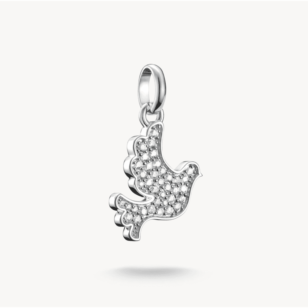 Charm Pendant Peace Dove Connect Silver