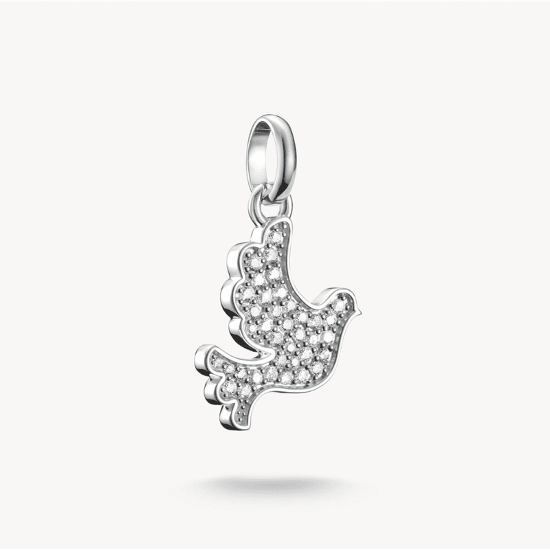 Charm Pendant Peace Dove Connect Silver