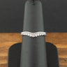 18ct White Gold Diamond Wishbone Ring Size L 2.2g