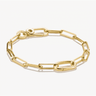 Charm bracelet paperclip with Connect Link Gold-Plated