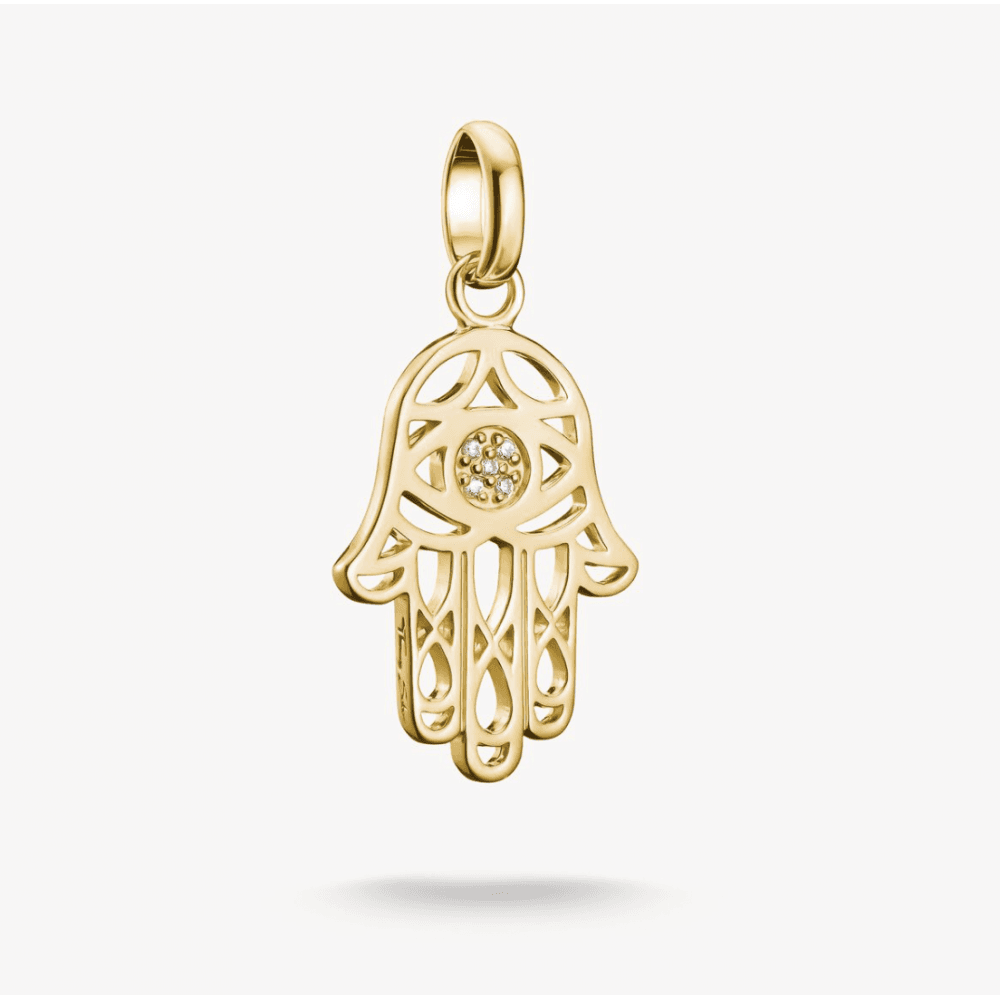 Charm Pendant Hamsa Connect Gold-Plated