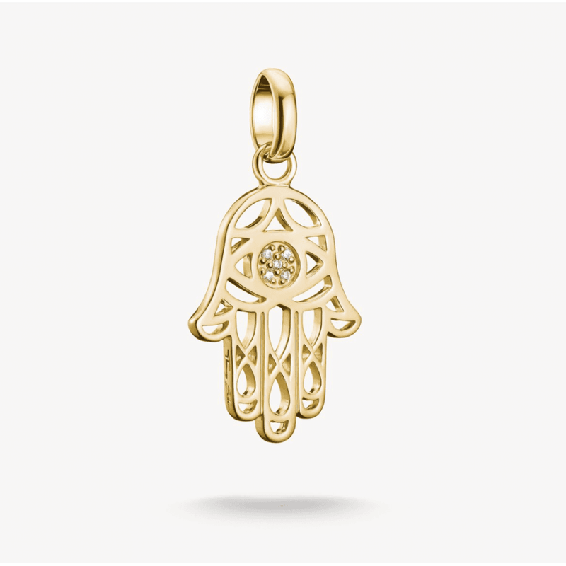 Charm Pendant Hamsa Connect Gold-Plated