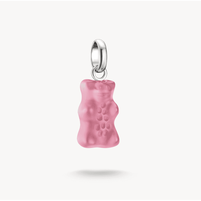 Charm Pendant Goldbears in Pink Connect Silver