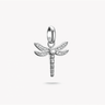 Charm Pendant Dragonfly with Stones Connect Silver