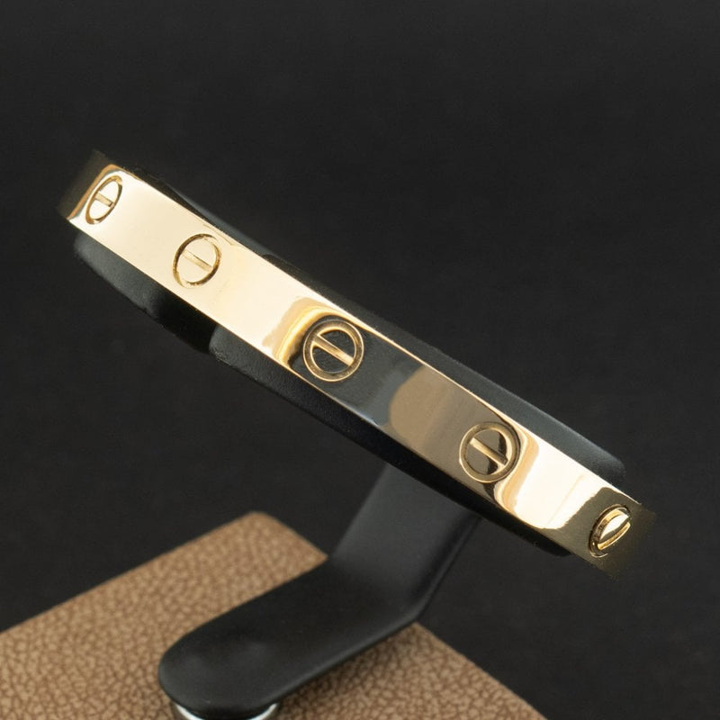 18ct Yellow Gold Cartier Classic Love Bangle with Box and Certificate Size 16