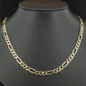 9ct Yellow Gold 19 Inch Figaro Chain Necklace 13.9g