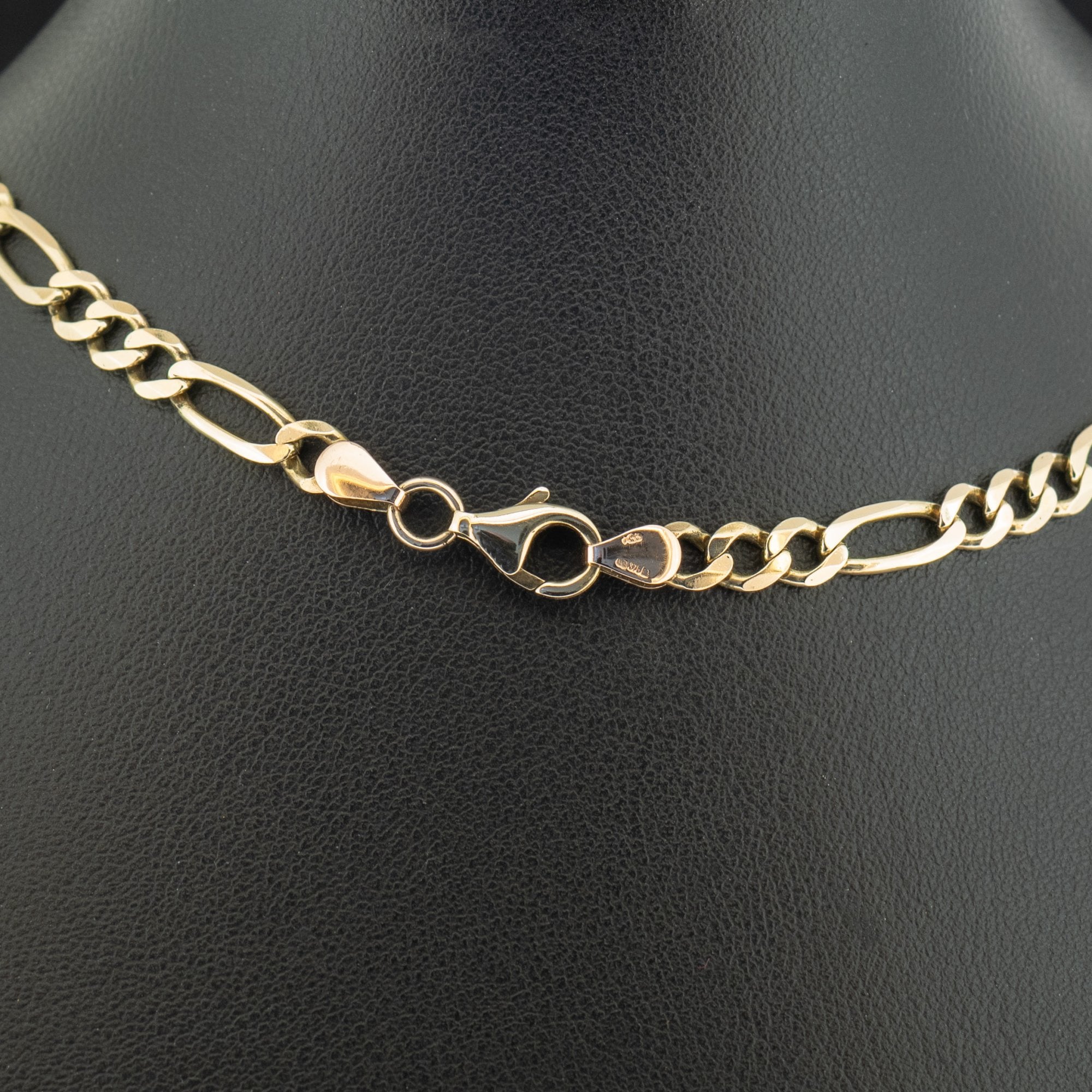 9ct Yellow Gold 19 Inch Figaro Chain Necklace 13.9g