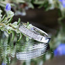 18ct White Gold 0.46ct Princess Cut Diamond Double Channel Ring Size S 6.5g