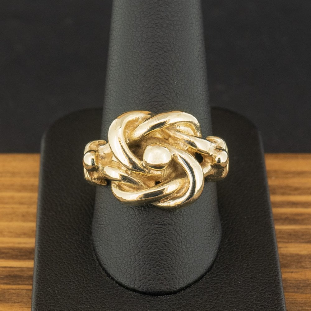 9ct Yellow Gold Knot Ring Size U 13.6g