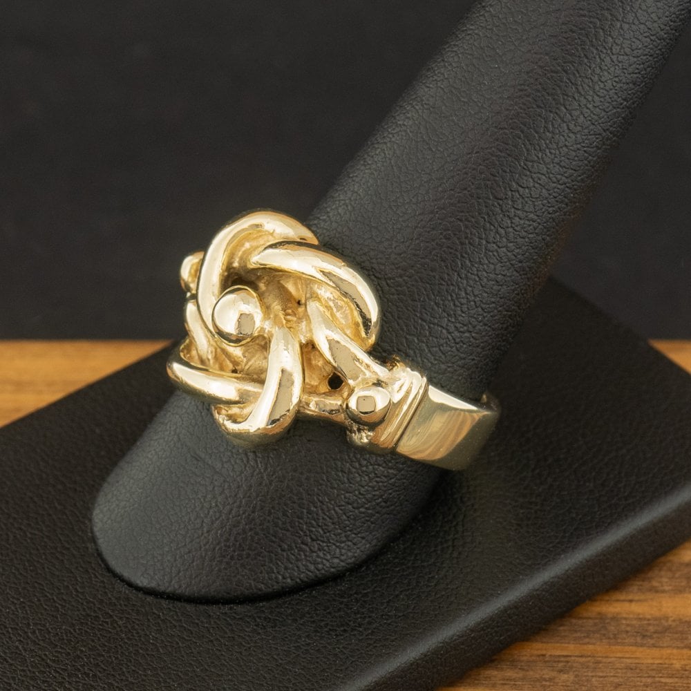 9ct Yellow Gold Knot Ring Size U 13.6g